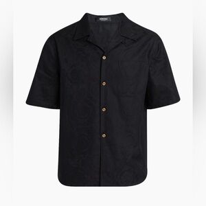Versace Barocco Jacquard Cotton Poplin Shirt Size 48 IT / Medium International